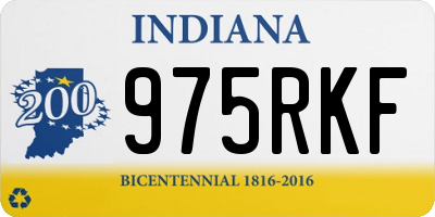 IN license plate 975RKF
