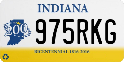 IN license plate 975RKG