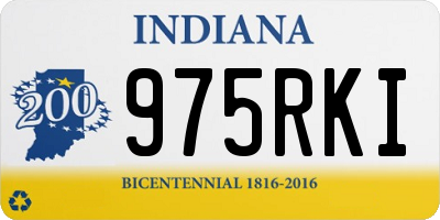 IN license plate 975RKI