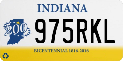 IN license plate 975RKL