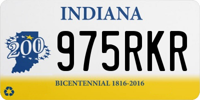 IN license plate 975RKR