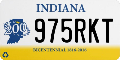 IN license plate 975RKT