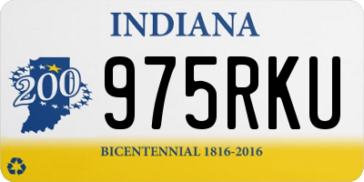IN license plate 975RKU
