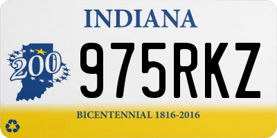 IN license plate 975RKZ