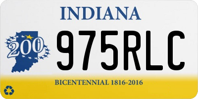 IN license plate 975RLC