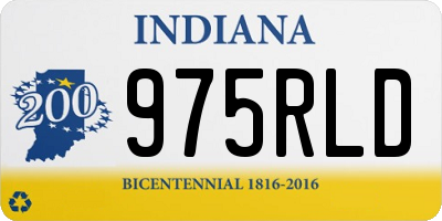 IN license plate 975RLD