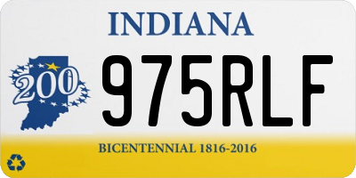 IN license plate 975RLF