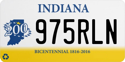 IN license plate 975RLN