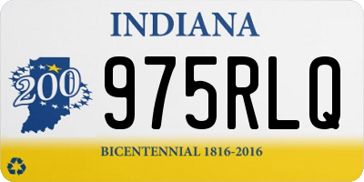 IN license plate 975RLQ