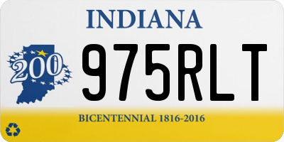 IN license plate 975RLT
