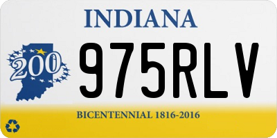 IN license plate 975RLV