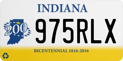 IN license plate 975RLX