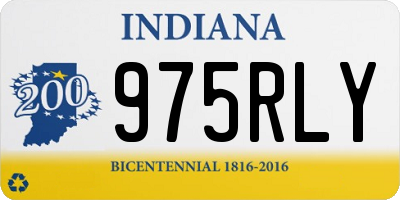 IN license plate 975RLY