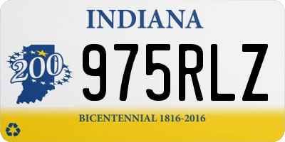 IN license plate 975RLZ
