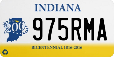 IN license plate 975RMA