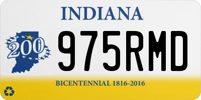 IN license plate 975RMD
