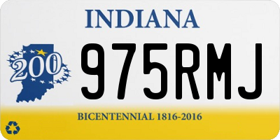 IN license plate 975RMJ
