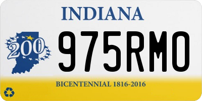 IN license plate 975RMO