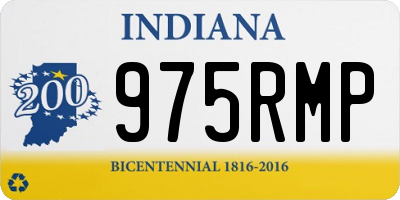 IN license plate 975RMP