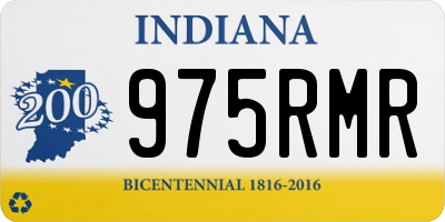 IN license plate 975RMR