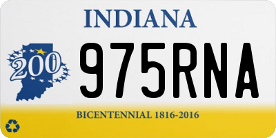 IN license plate 975RNA