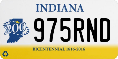 IN license plate 975RND