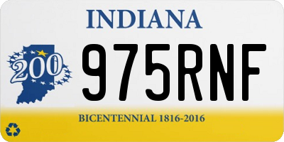IN license plate 975RNF