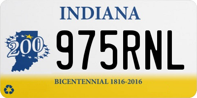 IN license plate 975RNL
