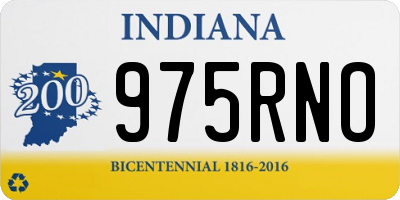 IN license plate 975RNO