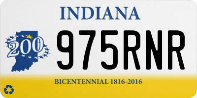 IN license plate 975RNR