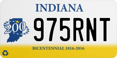 IN license plate 975RNT