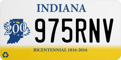 IN license plate 975RNV