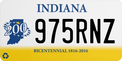 IN license plate 975RNZ