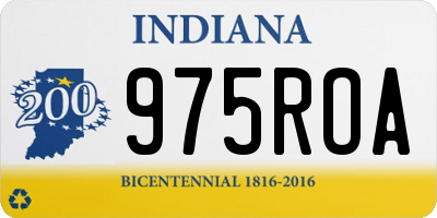 IN license plate 975ROA