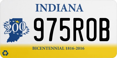 IN license plate 975ROB