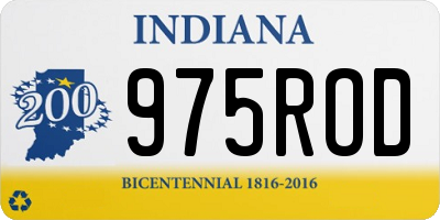 IN license plate 975ROD
