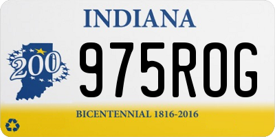 IN license plate 975ROG