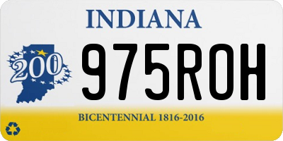 IN license plate 975ROH