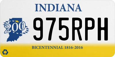 IN license plate 975RPH