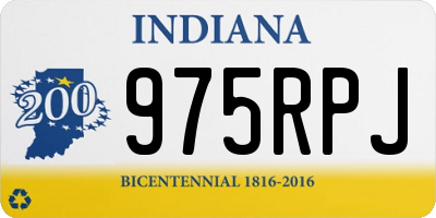 IN license plate 975RPJ
