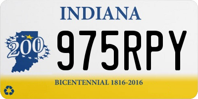 IN license plate 975RPY