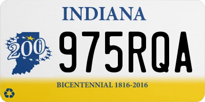 IN license plate 975RQA