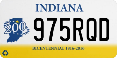 IN license plate 975RQD