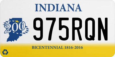 IN license plate 975RQN