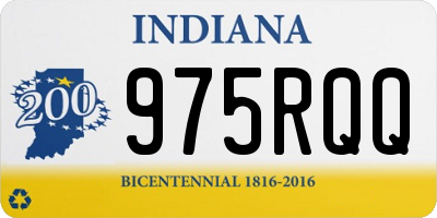 IN license plate 975RQQ