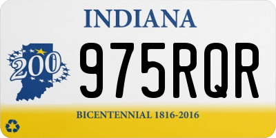 IN license plate 975RQR
