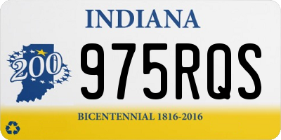 IN license plate 975RQS