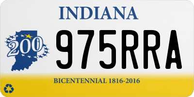 IN license plate 975RRA