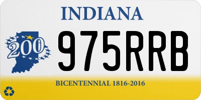 IN license plate 975RRB