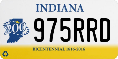 IN license plate 975RRD